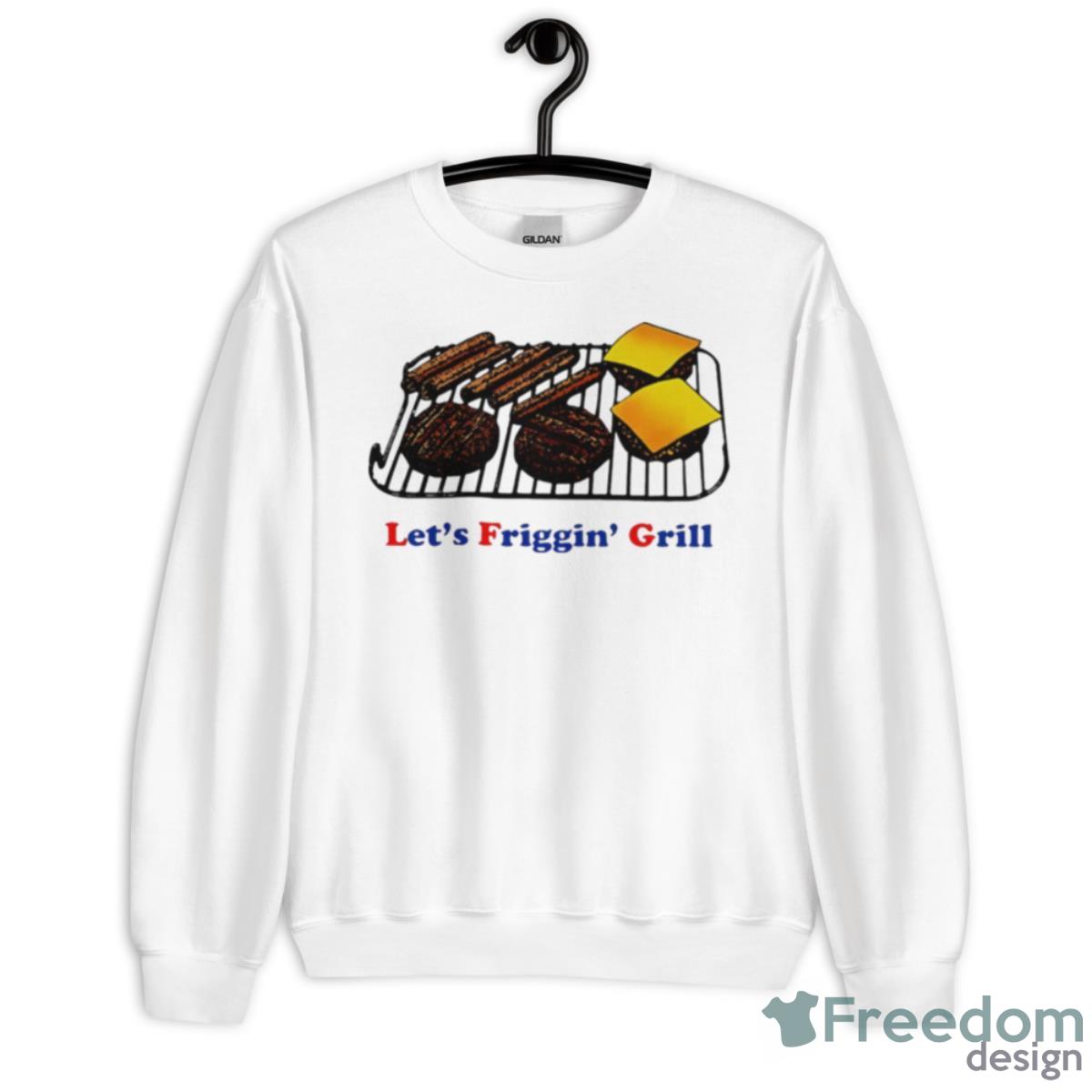 Let’s Friggin’ Grill BBQ Shirt - Unisex Heavy Blend Crewneck Sweatshirt
