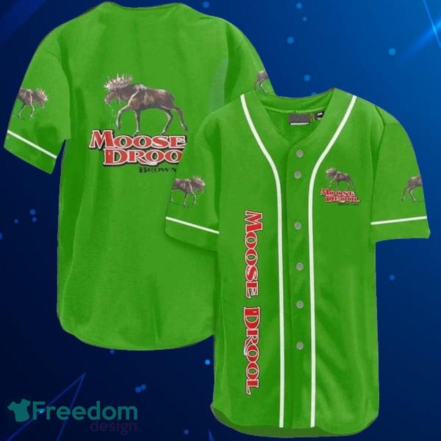 Light Green Moose Drool Beer Baseball Jersey Shirt Product Photo 1