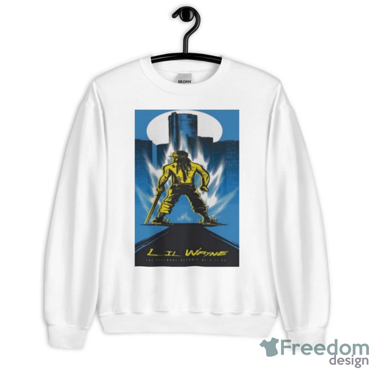 Lil Wayne April 11 2023 The Fillmore Detroit MI Poster Shirt - Unisex Heavy Blend Crewneck Sweatshirt