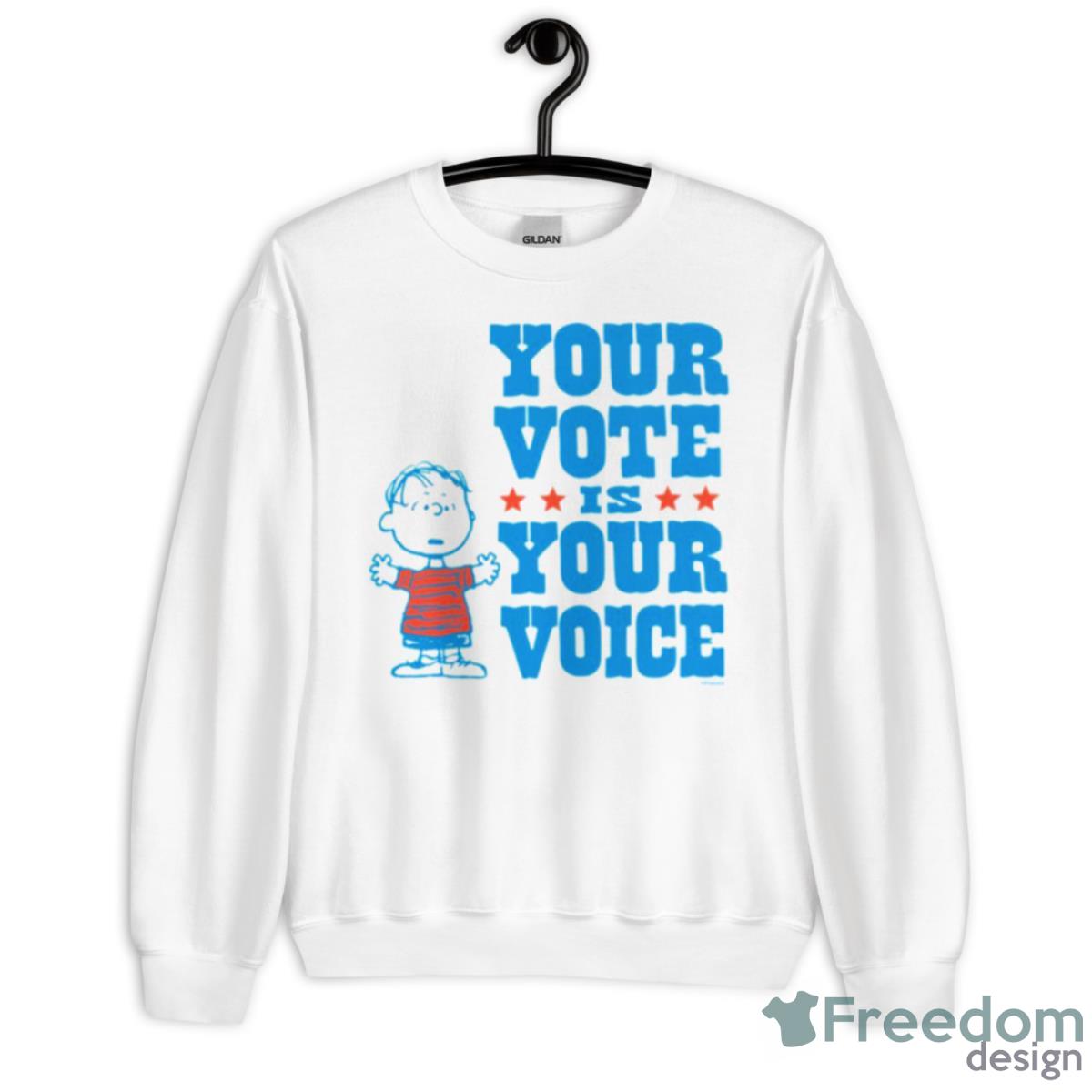 Linus Your Vote Is Your Choice Peanuts Shirt - Unisex Heavy Blend Crewneck Sweatshirt