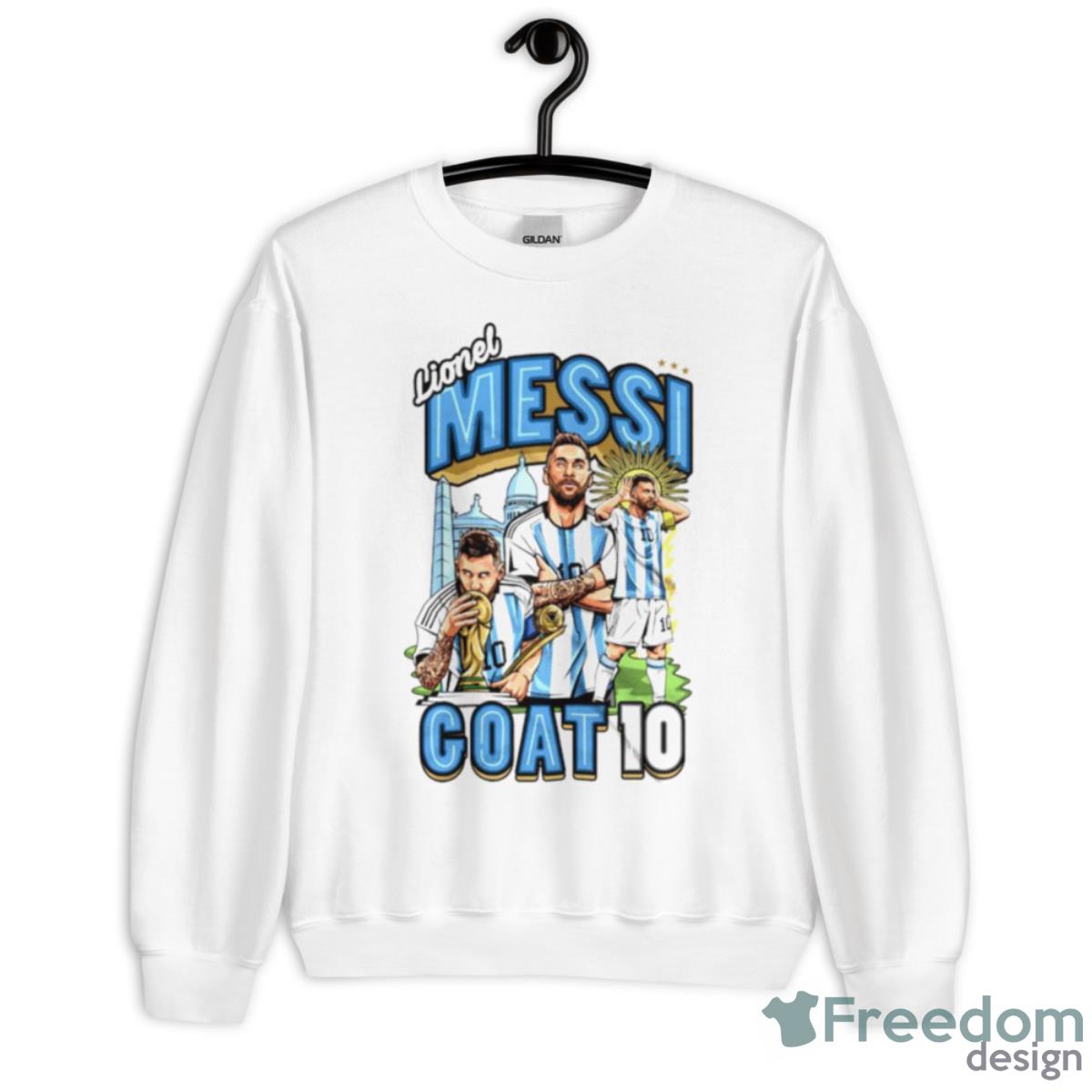 Lionel Messi GOAT 10 Shirt - Unisex Heavy Blend Crewneck Sweatshirt