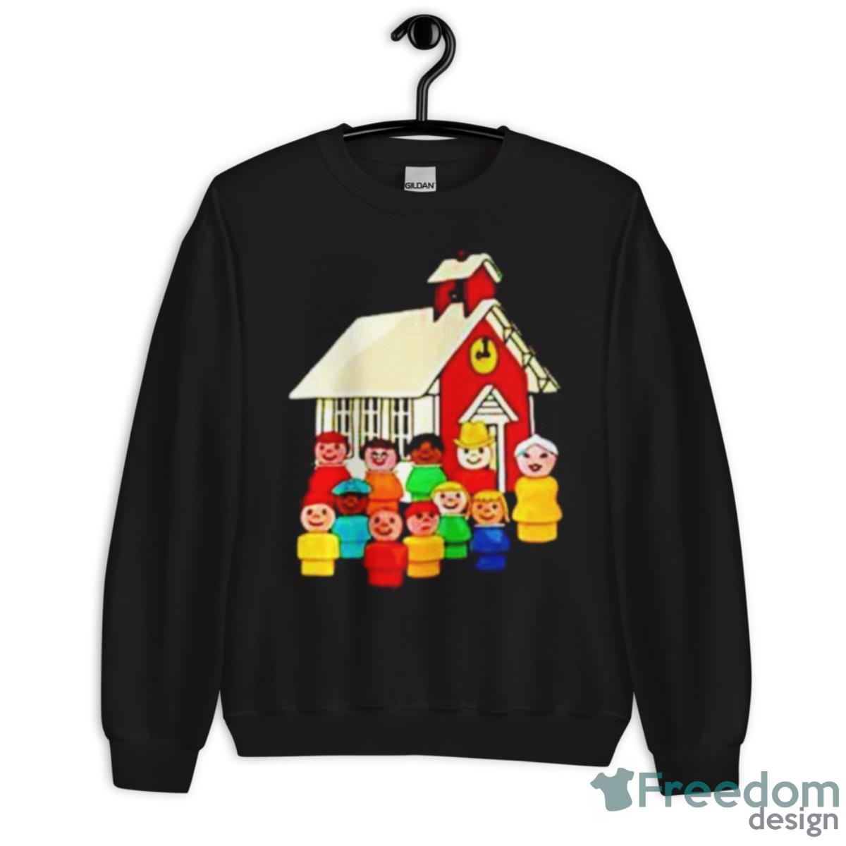 Little People School House Shirt - Unisex Crewneck Sweatshirt