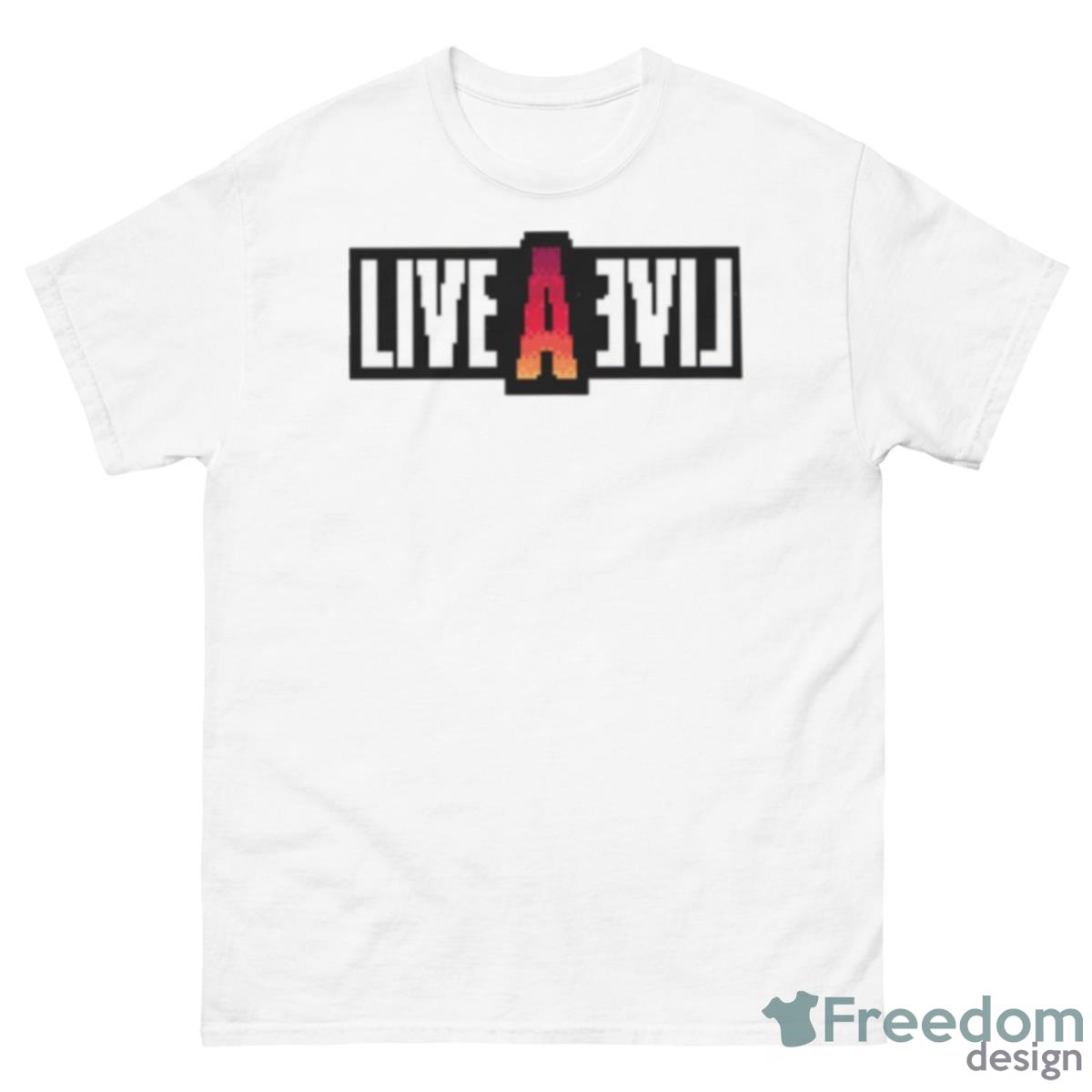 Live A Live Pixel Art Logo Shirt - 500 Men’s Classic Tee Gildan
