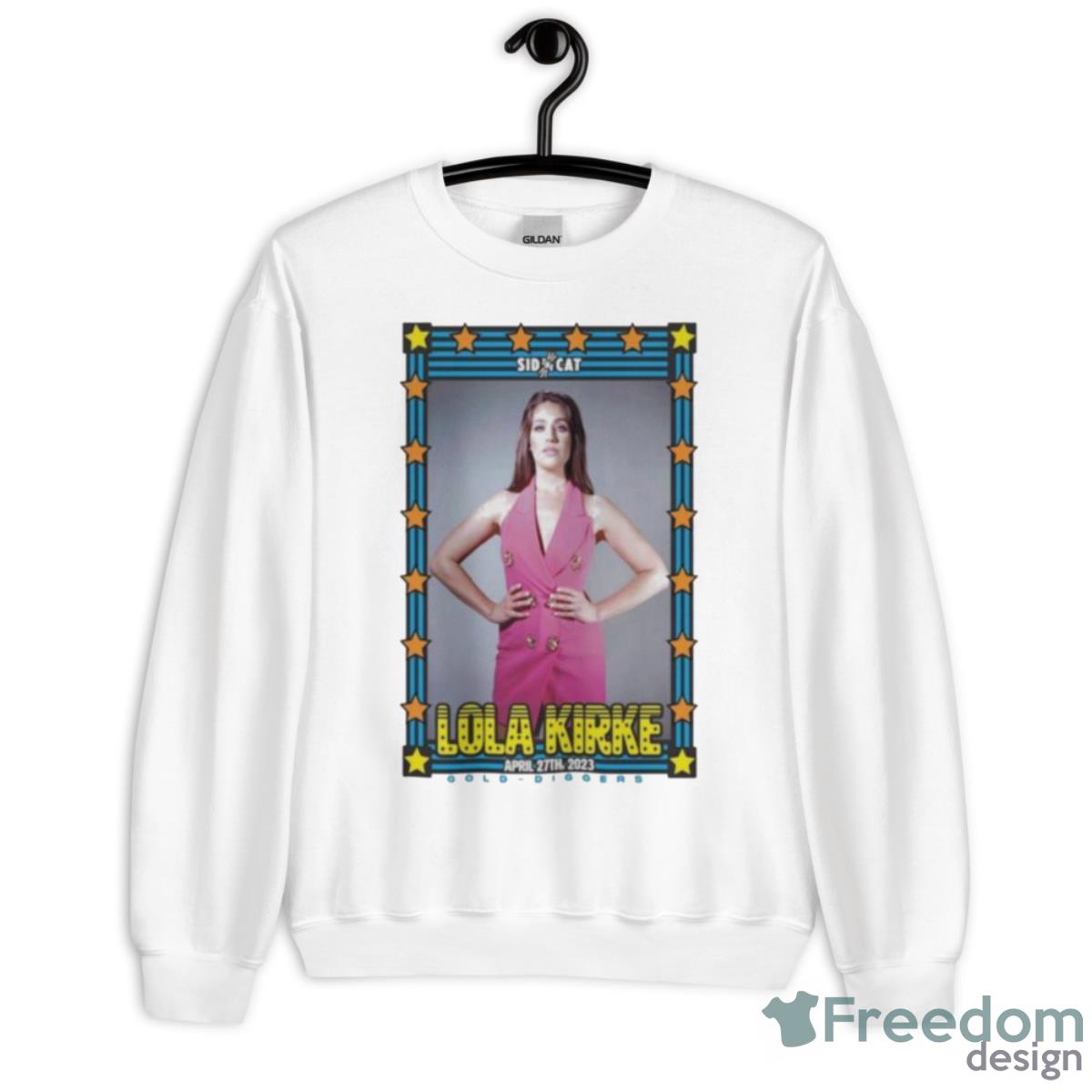 Lola Kirke April 27 2023 Gold Diggers Los Angeles Poster Shirt - Unisex Heavy Blend Crewneck Sweatshirt