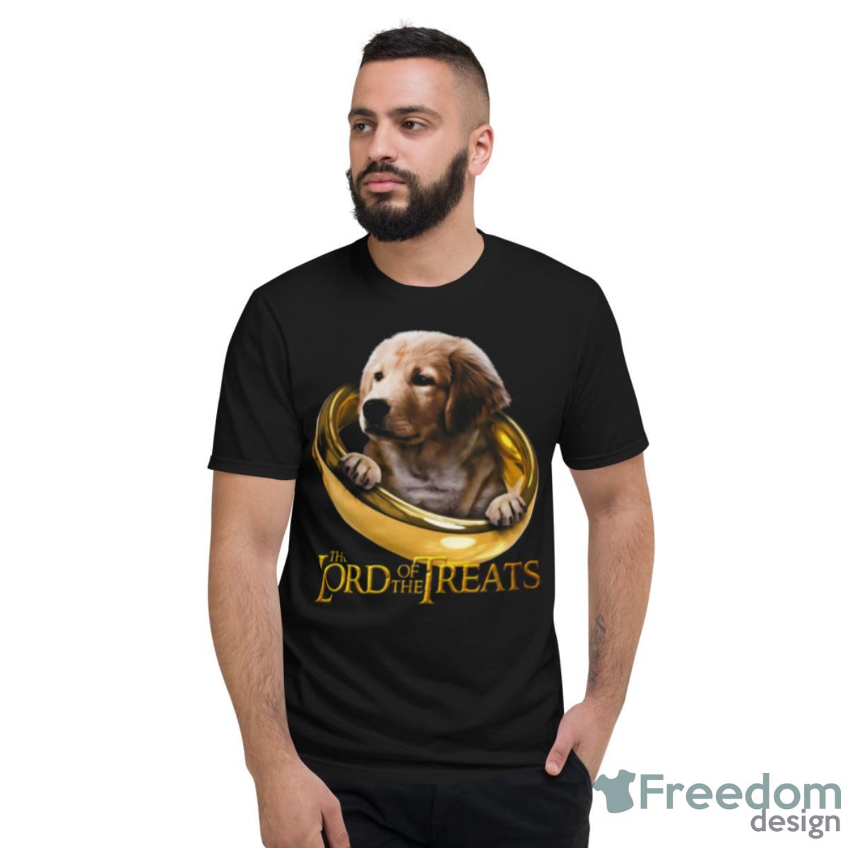 Lord Of The Treats Funny Beige Labrador Puppy Shirt - Short Sleeve T-Shirt