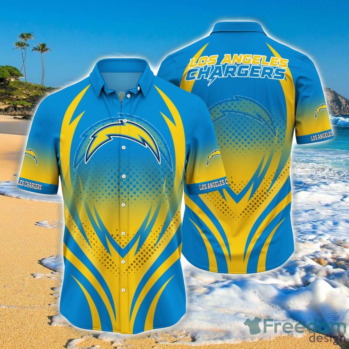 Los Angeles Chargers Hawaiian Shirt 3D Print For Men And Women -  Freedomdesign