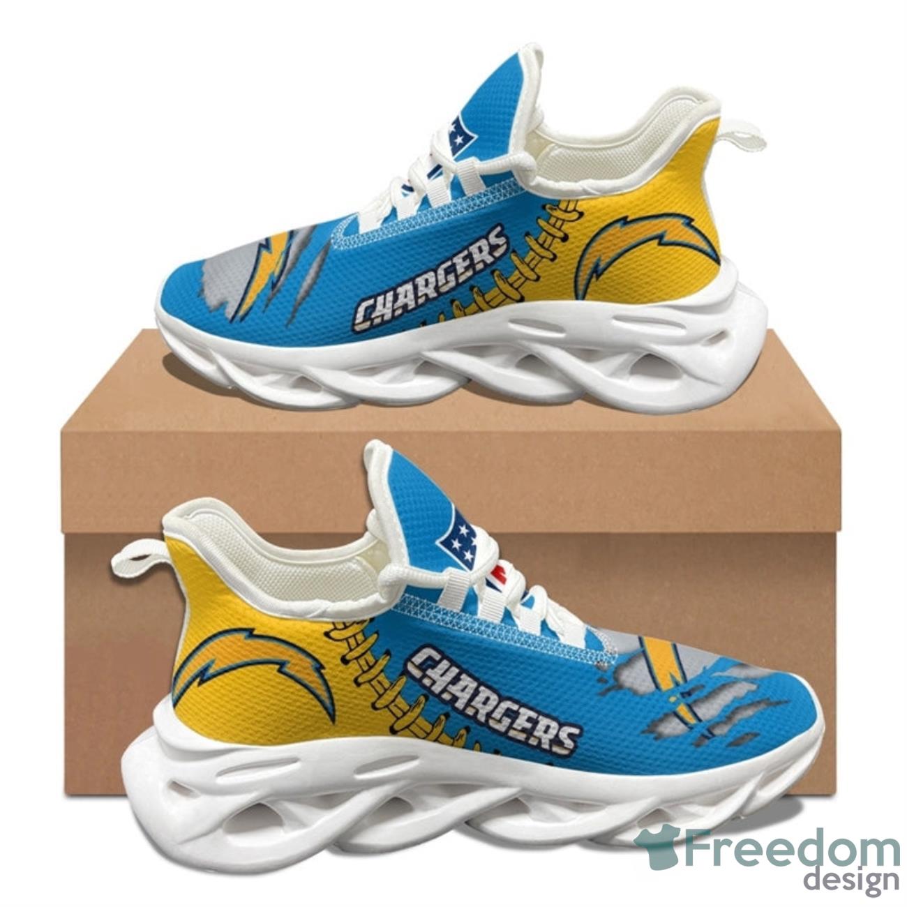 Los Angeles Chargers NFL Max Soul Sneakers Running Shoes Product Photo 1