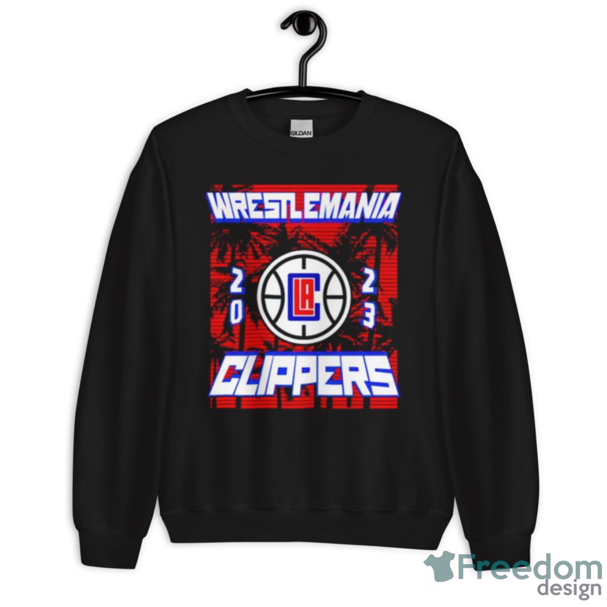 Los Angeles Clippers Wrestlemania 2023 Shirt - Unisex Crewneck Sweatshirt