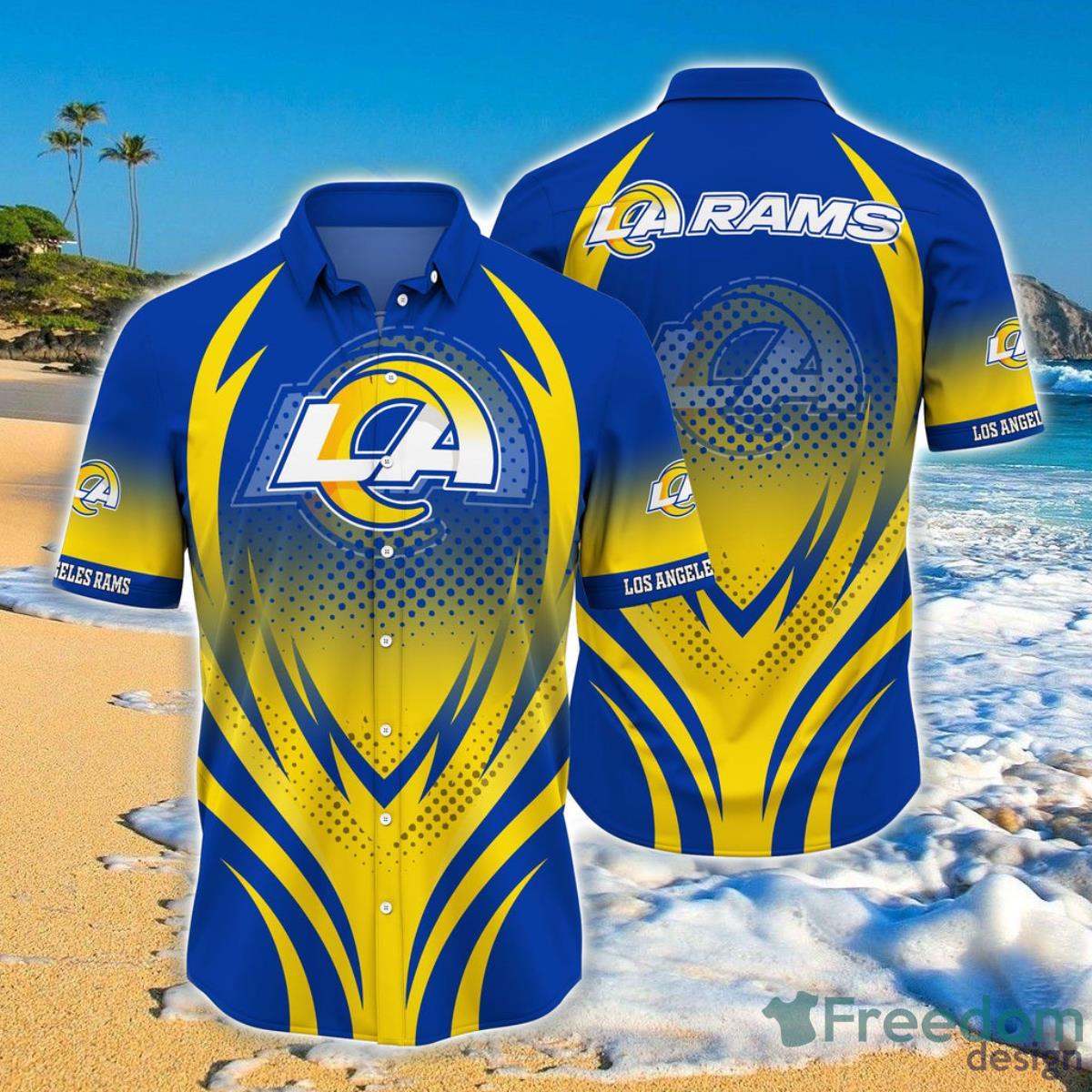 Los Angeles Rams 3D Hawaiian Shirts design Men And Women For Fans -  Freedomdesign