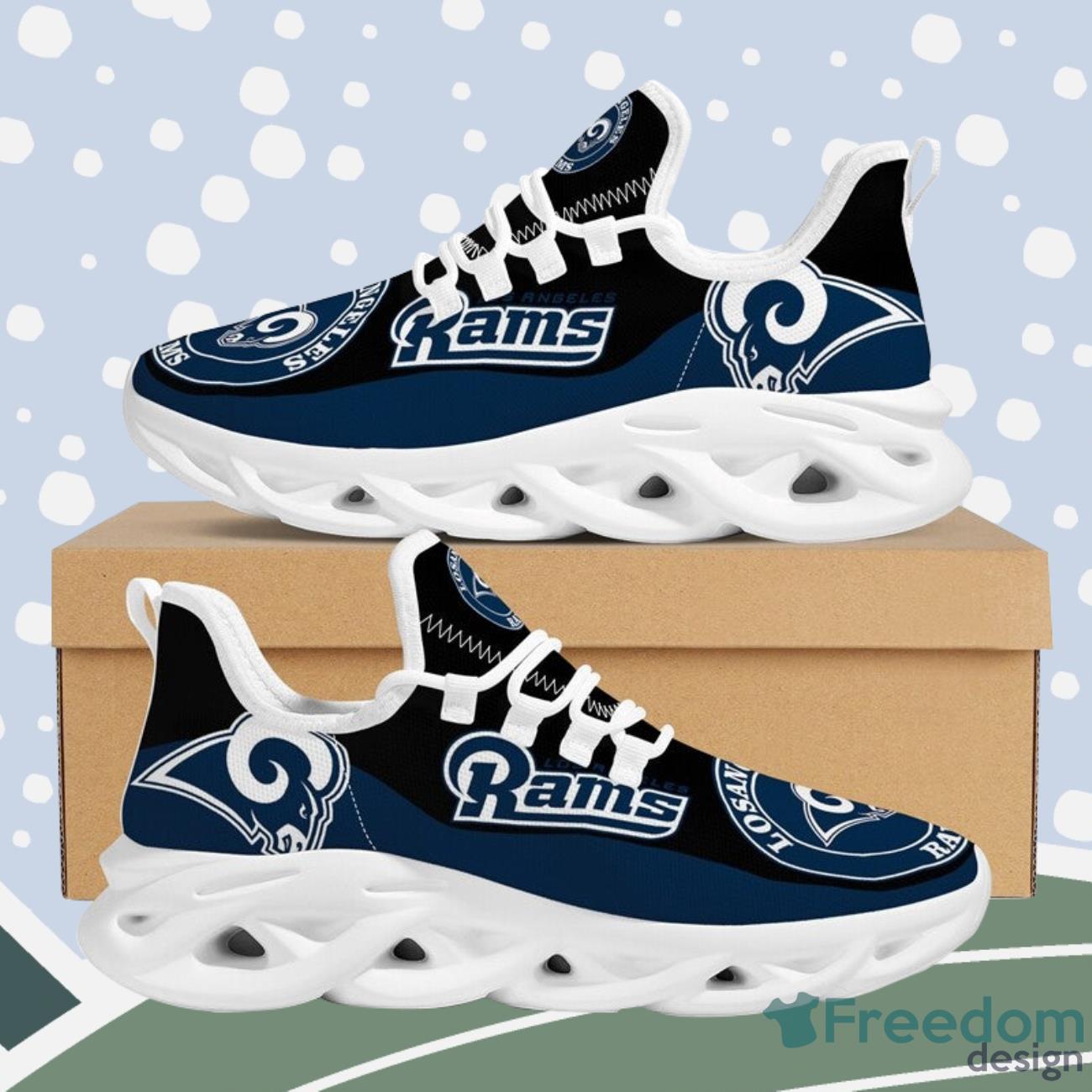 Los Angeles Rams Max Soul Sneakers Running Shoes NFL Gifts NFL Product Photo 1