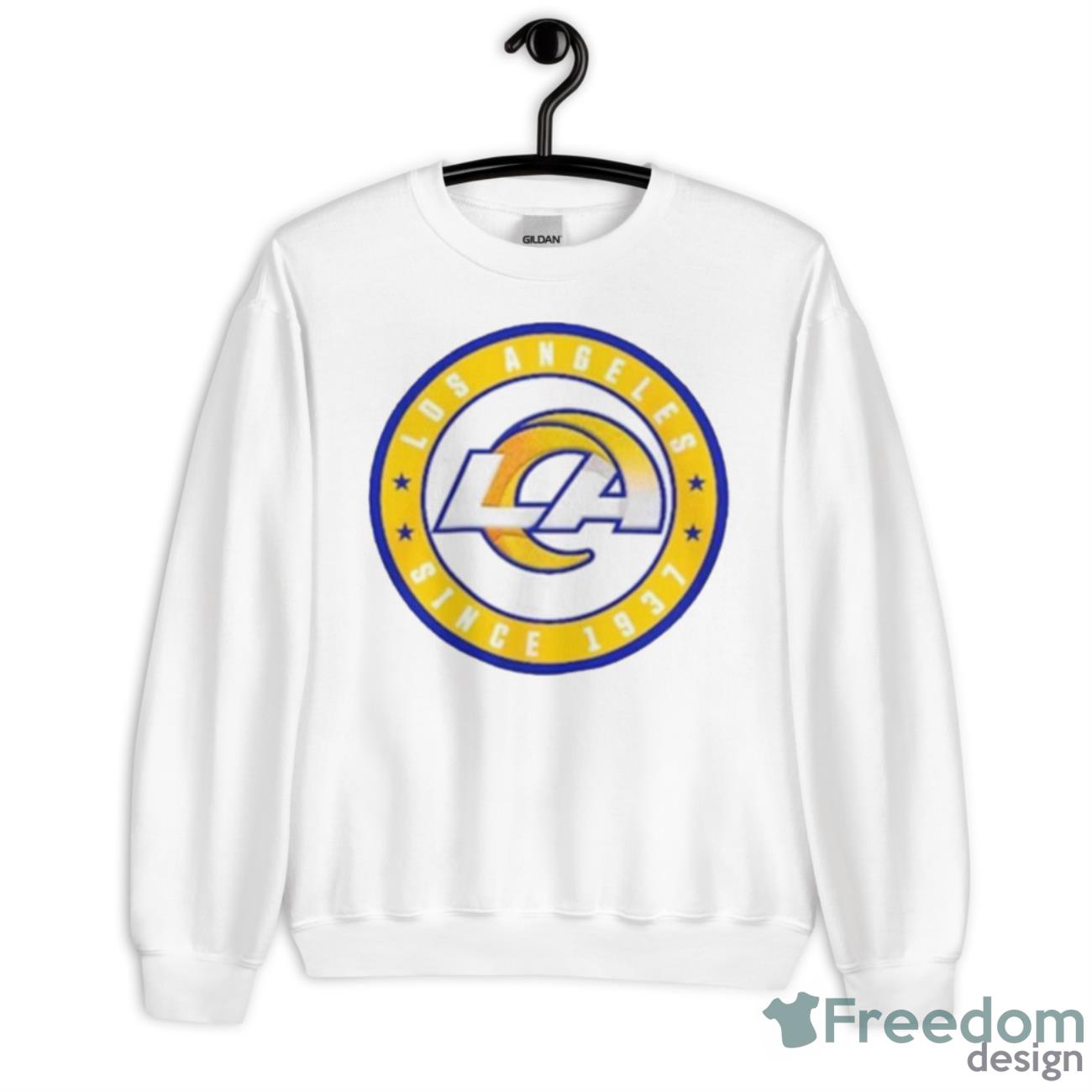 Los Angeles Rams New Era Women’s 2023 NFL Draft Shirt - Unisex Heavy Blend Crewneck Sweatshirt