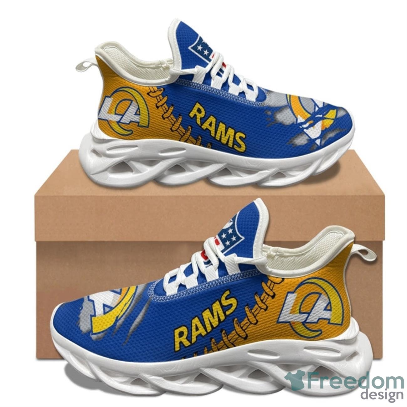 Los Angeles Rams NFL Max Soul Sneakers Running Shoes Product Photo 2