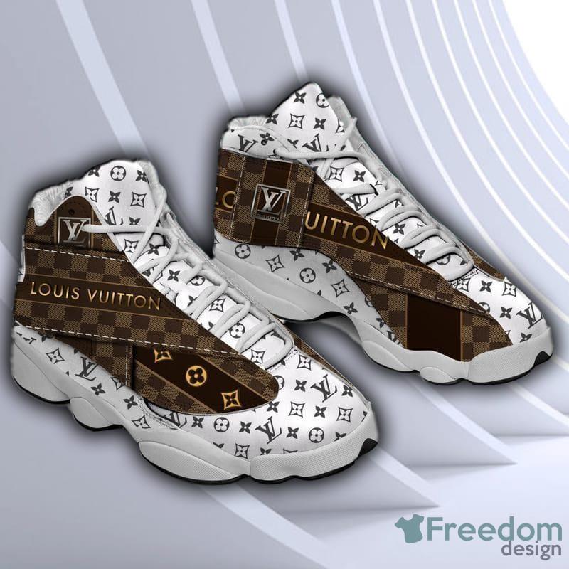 Louis Vuitton Brown Air Jordan 13 Sneaker Shoes - Freedomdesign