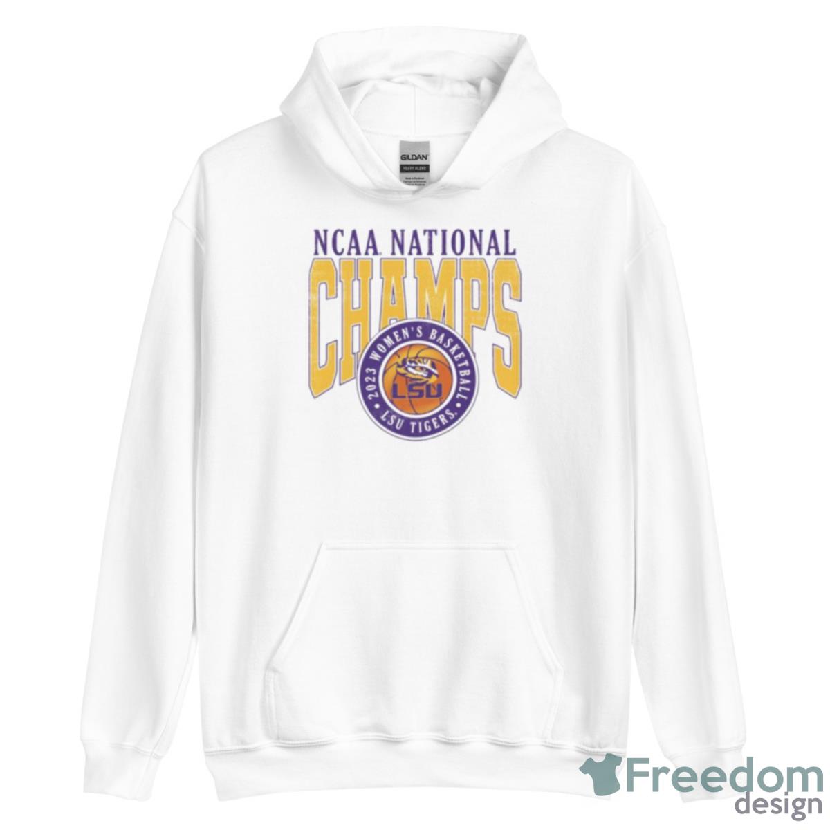 Lsu 2023 Women’s Basketball National Champs Shirt - Unisex Heavy Blend Hooded Sweatshirt
