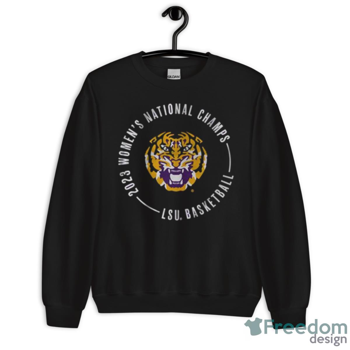 Lsu 2023 Women’s National Champions Circle Text Shirt - Unisex Crewneck Sweatshirt