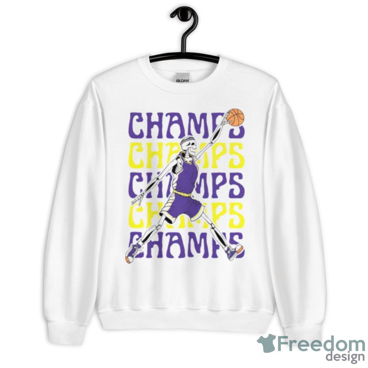 LSU Skeleton Champs Shirt - Unisex Heavy Blend Crewneck Sweatshirt