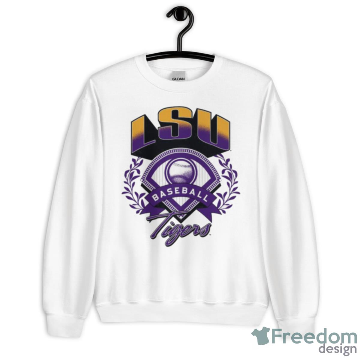 LSU Tigers Baseball Logo Shirt - Unisex Heavy Blend Crewneck Sweatshirt