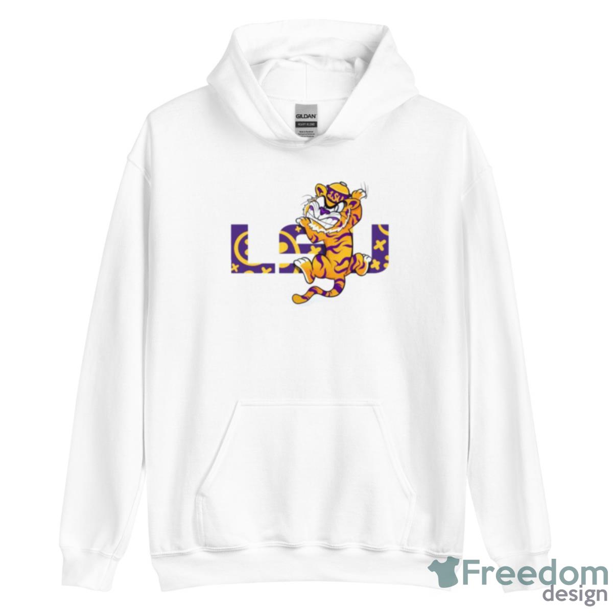 LSU Tigers Mascot 2023 National Champions Shirt - Unisex Heavy Blend Hooded Sweatshirt