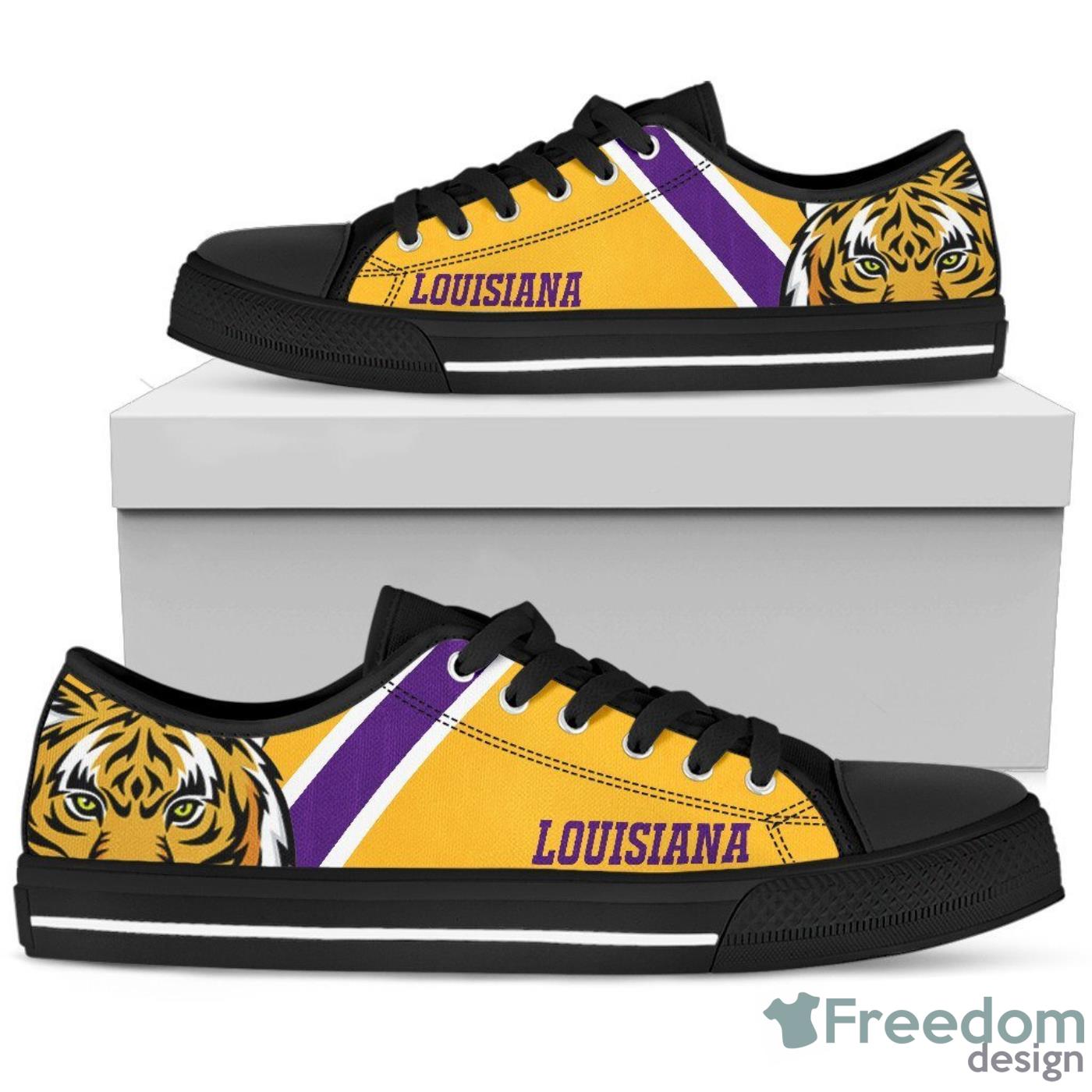 LSU Tigers NCAA Low Top Canvas Shoes For Men And Women Product Photo 1