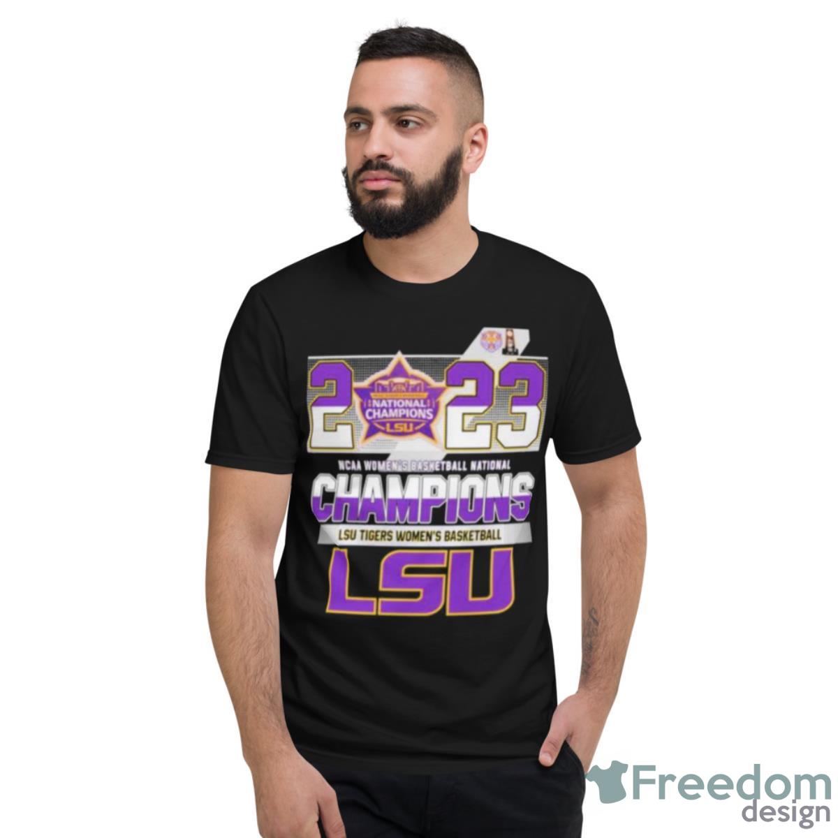 LSU Tigers Women’s 2023 NCAA Division I Women’s Basketball National Champions Matchup Shirt - Short Sleeve T-Shirt