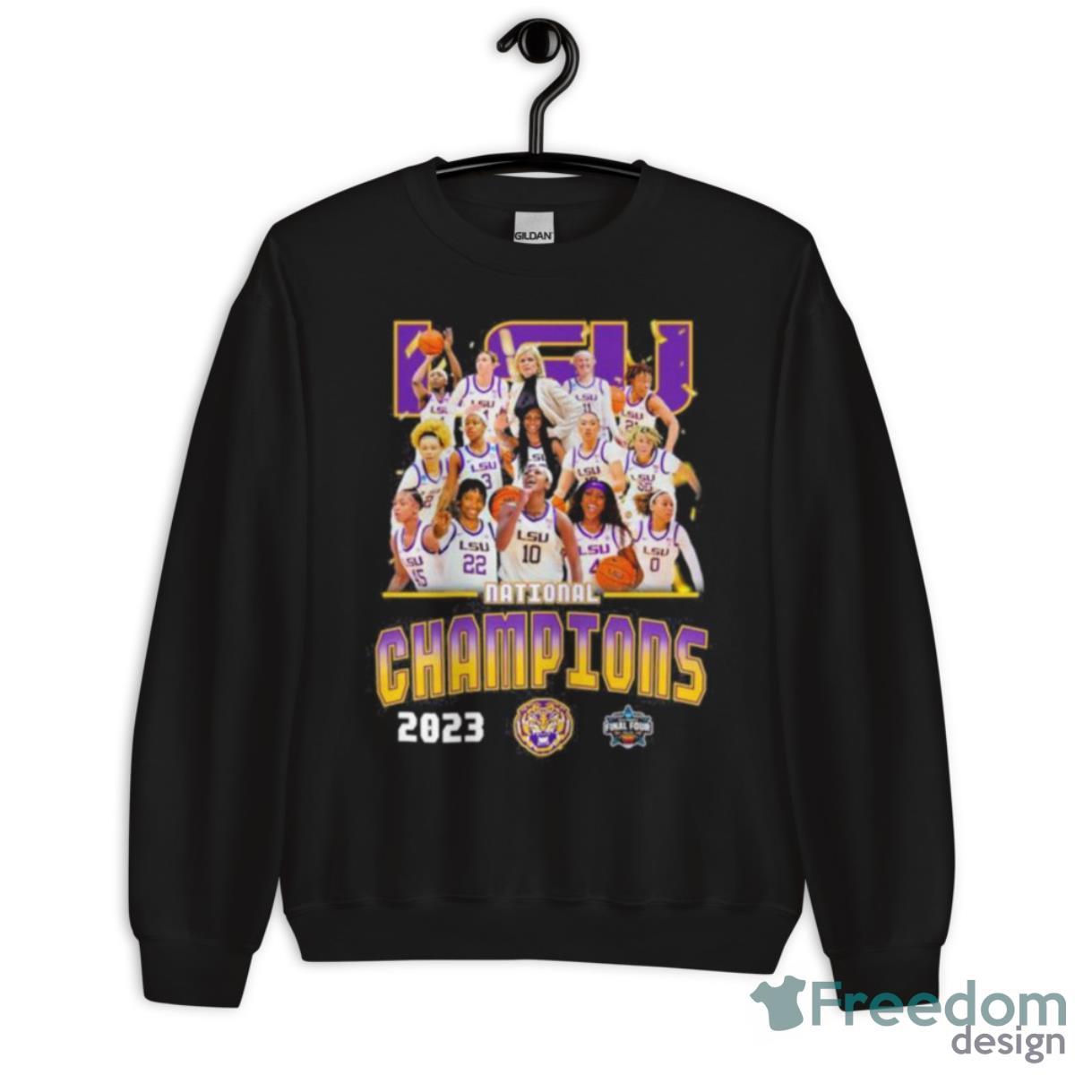 Lsu Tigers Women’s Basketball 2023 National Champions Shirt - Unisex Crewneck Sweatshirt