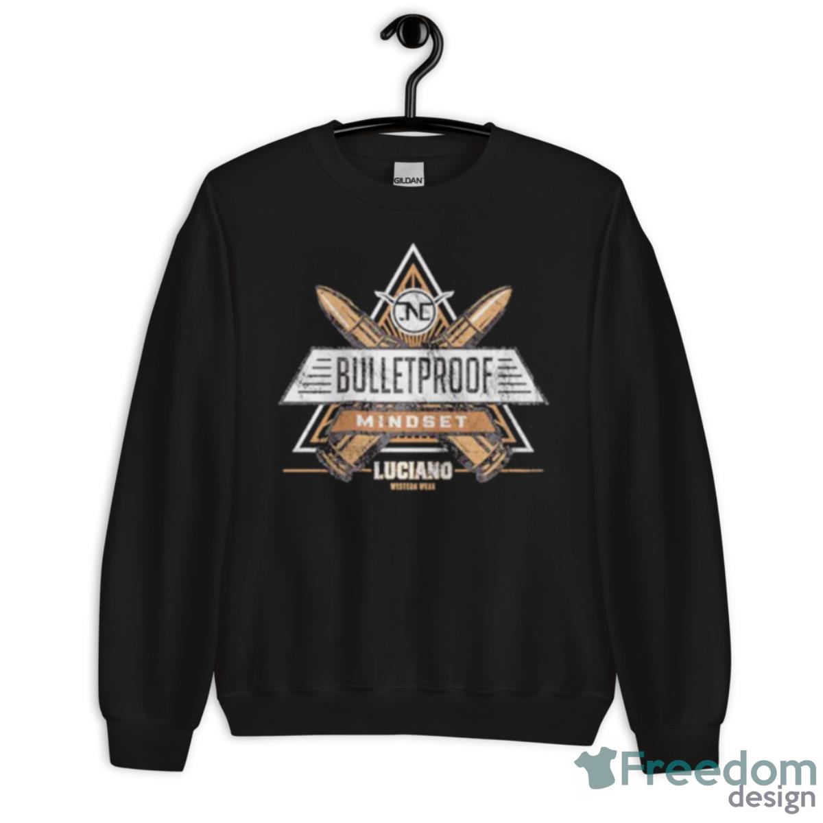 Luciano Western Wear Bulletproof Mindset Vintage Shirt - Unisex Crewneck Sweatshirt