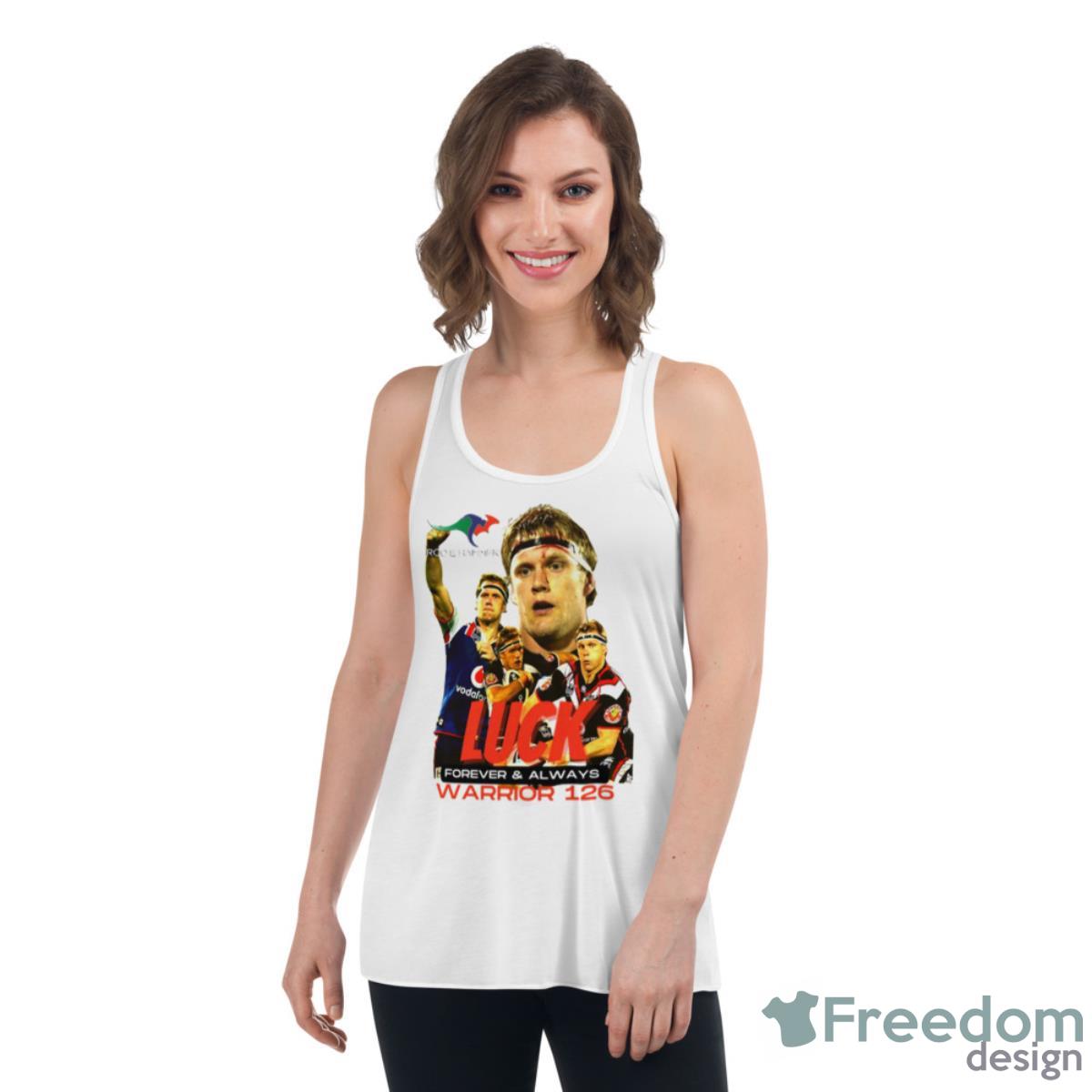 Luck Forever & Always Warrior 126 Rugby Shirt - Womens Flowy Racerback Tank Luck Forever & Always Warrior 126 Rugby Shirt - Womens Flowy Racerback Tank