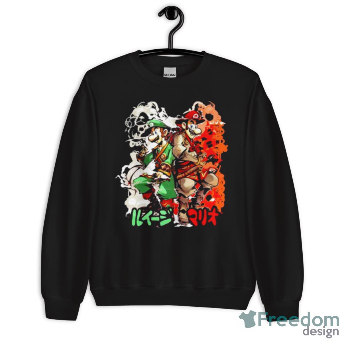 Luigi And Mario Samurai Shirt - Unisex Crewneck Sweatshirt Luigi And Mario Samurai Shirt - Unisex Crewneck Sweatshirt