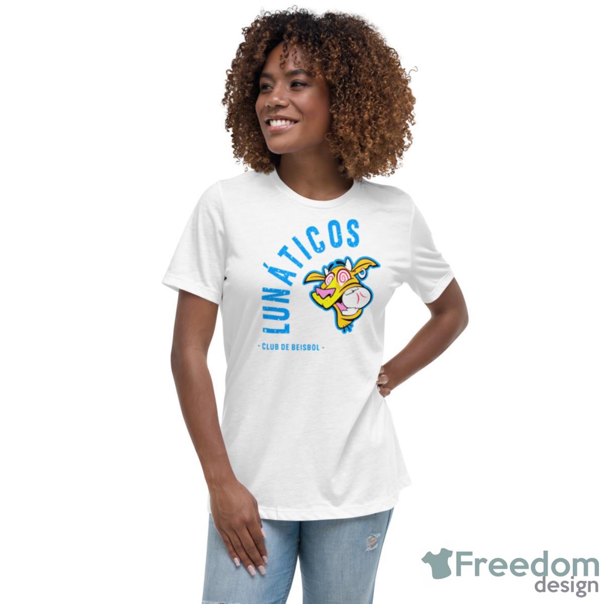 Lunaticos Club De Beisbol Copa Wrap Shirt - Womens Relaxed Short Sleeve Jersey Tee Lunaticos Club De Beisbol Copa Wrap Shirt - Womens Relaxed Short Sleeve Jersey Tee