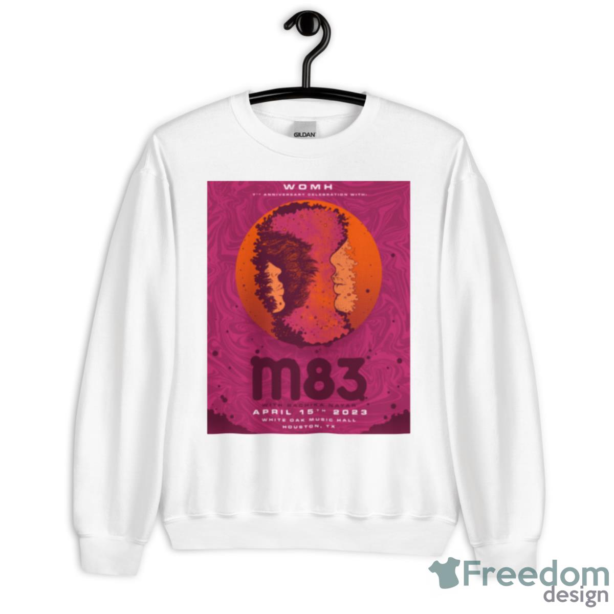 M83 Houston Tx White Oak Music Hall April 15 2023 Poster Shirt - Unisex Heavy Blend Crewneck Sweatshirt