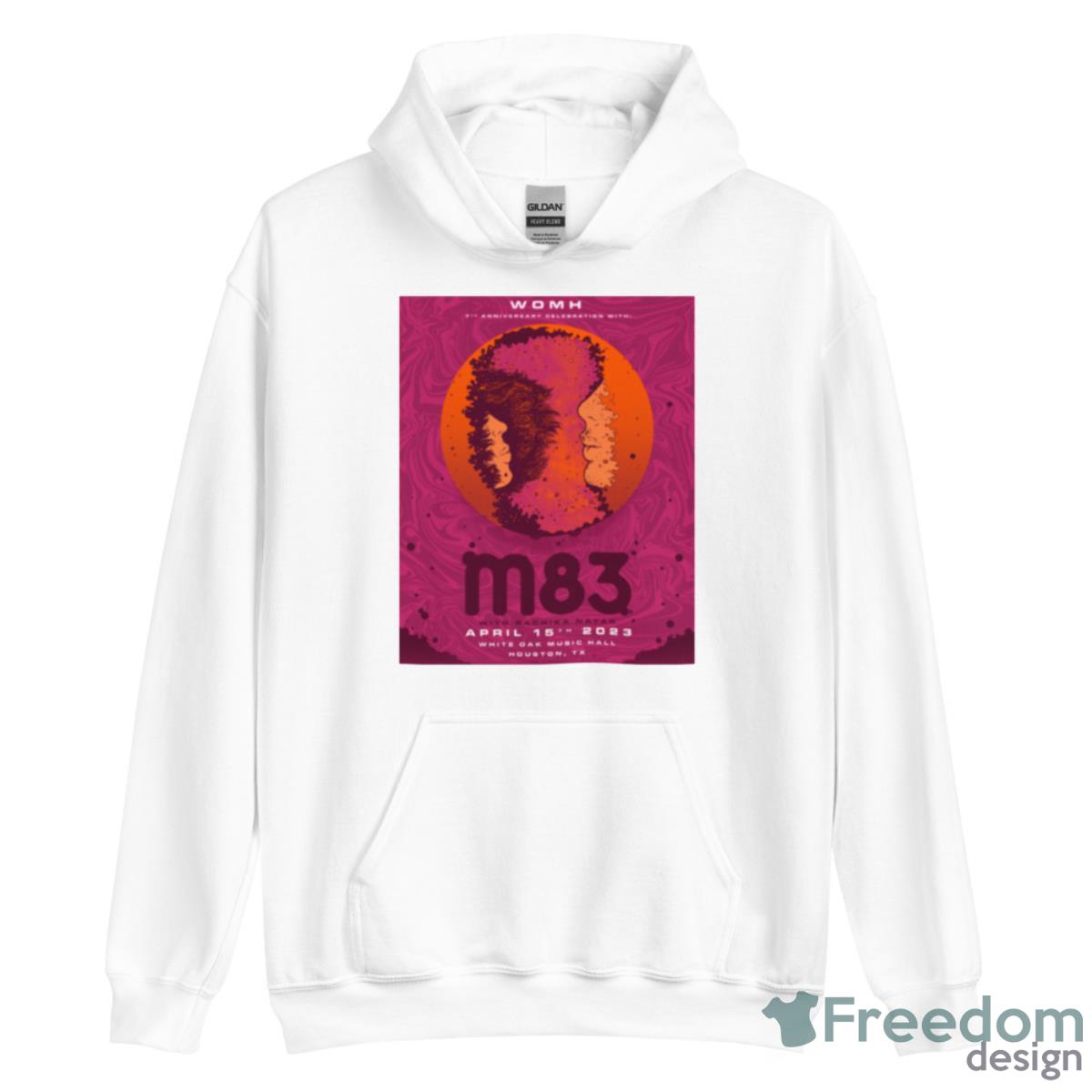 M83 Houston Tx White Oak Music Hall April 15 2023 Poster Shirt - Unisex Heavy Blend Hooded Sweatshirt M83 Houston Tx White Oak Music Hall April 15 2023 Poster Shirt - Unisex Heavy Blend Hooded Sweatshirt