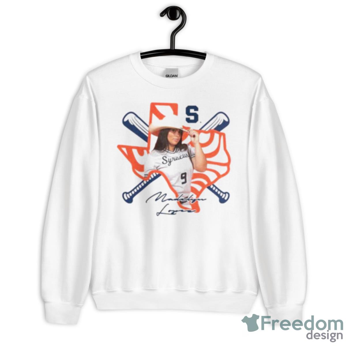 Madelyn Lopez Syracuse Orange Baseball Texas Signature Shirt - Unisex Heavy Blend Crewneck Sweatshirt