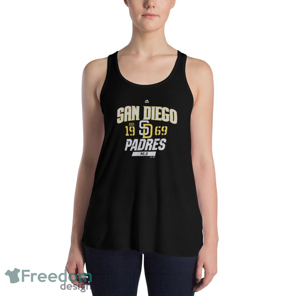 Mlb San Diego Padres Women's Short Sleeve V-neck Fashion T-shirt