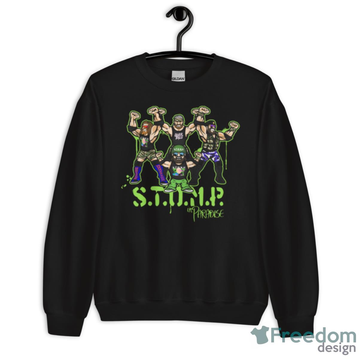 Major Wrestling Figure Podcast S.T.O.M.P. ARMY Shirt - Unisex Crewneck Sweatshirt