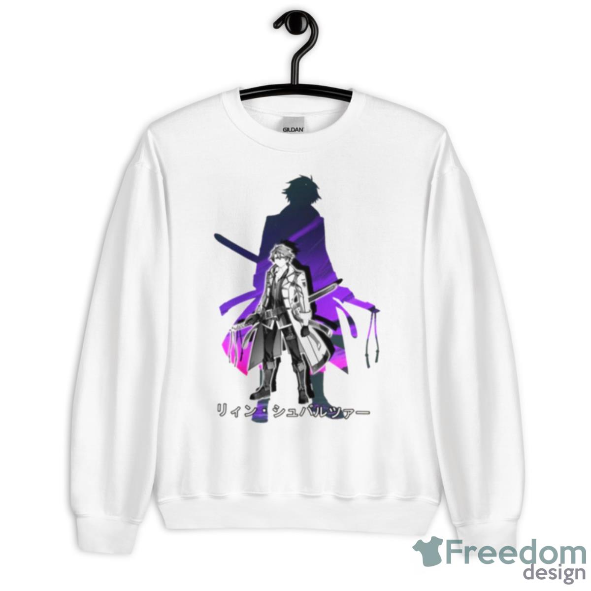 Manga Colored Legend Of Heroes Rean Schwarzer Shirt - Unisex Heavy Blend Crewneck Sweatshirt