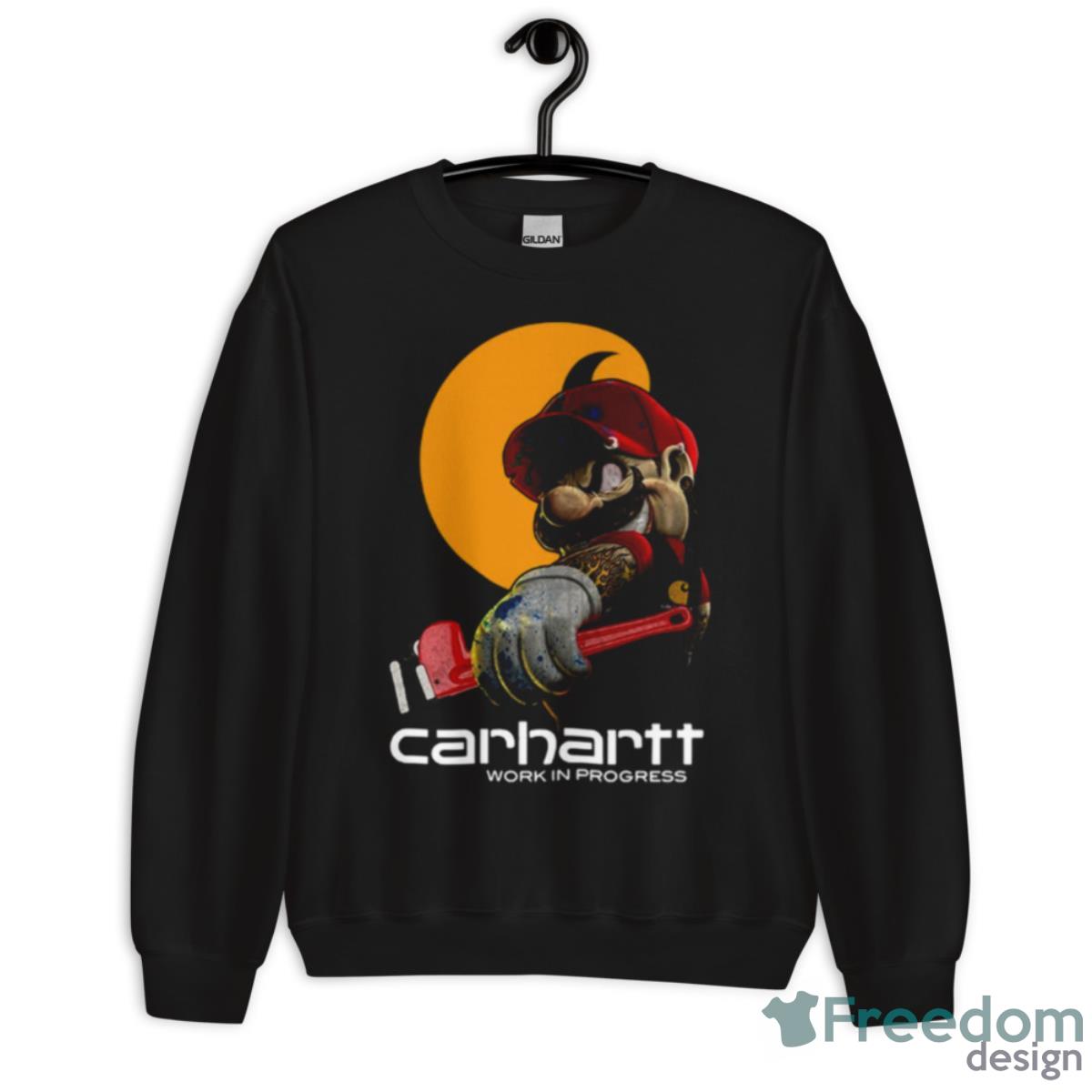 Mario Carhartt Work In Progress Shirt - Unisex Crewneck Sweatshirt