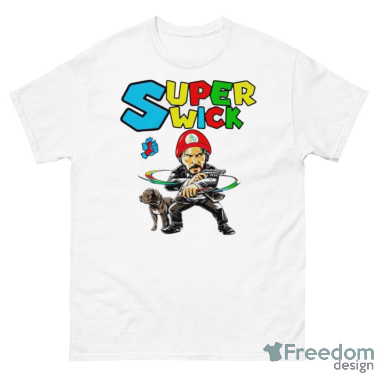 Mario Super Wick John Wick Shirt - 500 Men’s Classic Tee Gildan