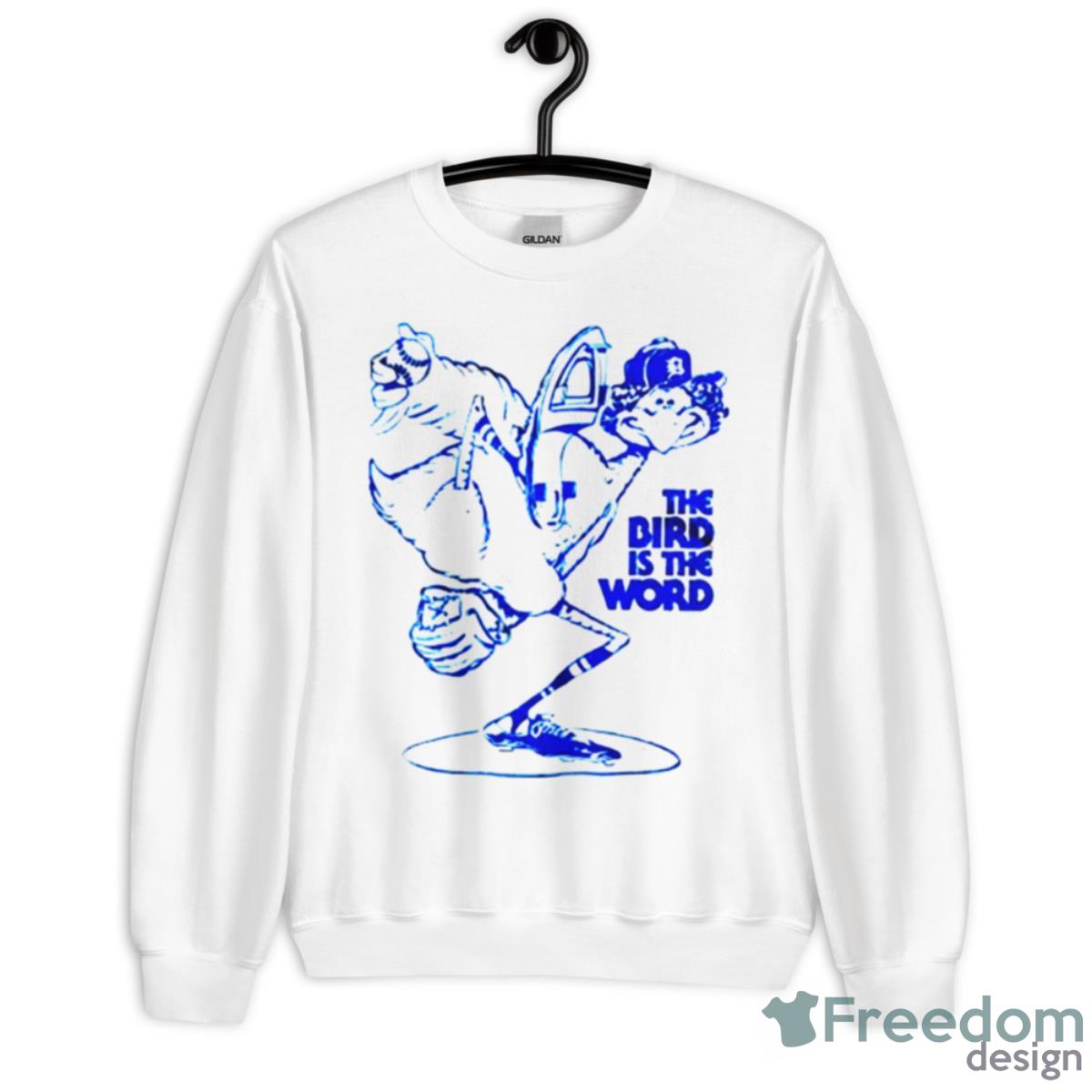 Mark Fidrych The Bird Is The World Shirt - Unisex Heavy Blend Crewneck Sweatshirt