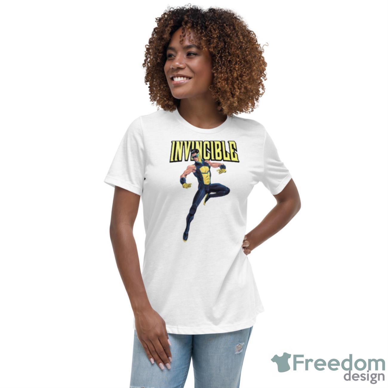 Mark Grayson Logo Invincible Cartoon shirt - Womens Relaxed Short Sleeve Jersey Tee Mark Grayson Logo Invincible Cartoon shirt - Womens Relaxed Short Sleeve Jersey Tee