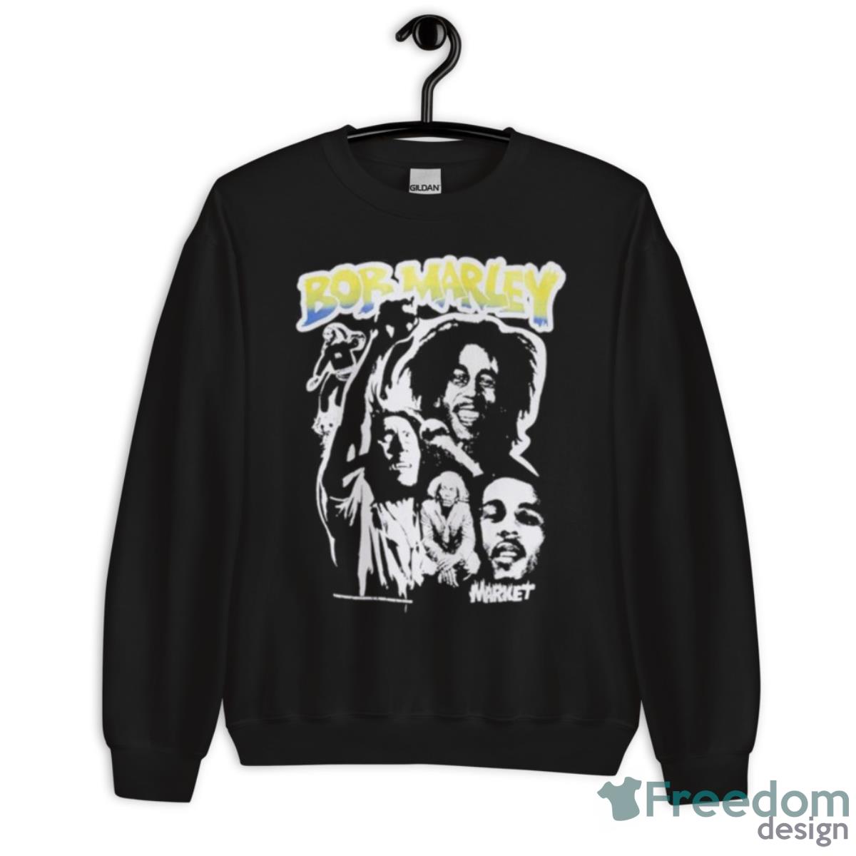 Market Bob Marley Punk Shirt - Unisex Crewneck Sweatshirt