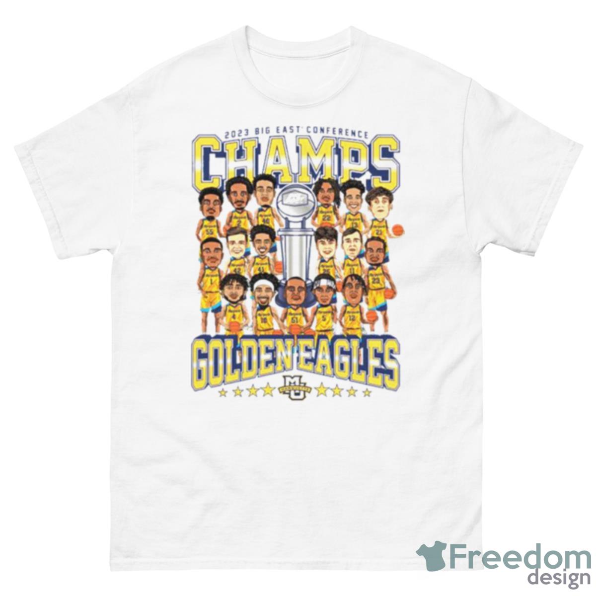 Marquette NCAA Men’s Basketball Big East Champs 2023 Caricature Shirt - 500 Men’s Classic Tee Gildan