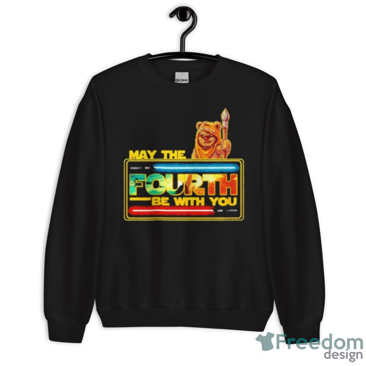 May The 4th Be With You Retro Shirt - Unisex Crewneck Sweatshirt