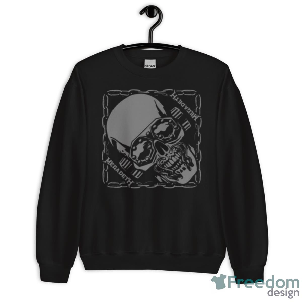 Megadeth Vic Rattlehead Bandana Shirt - Unisex Crewneck Sweatshirt