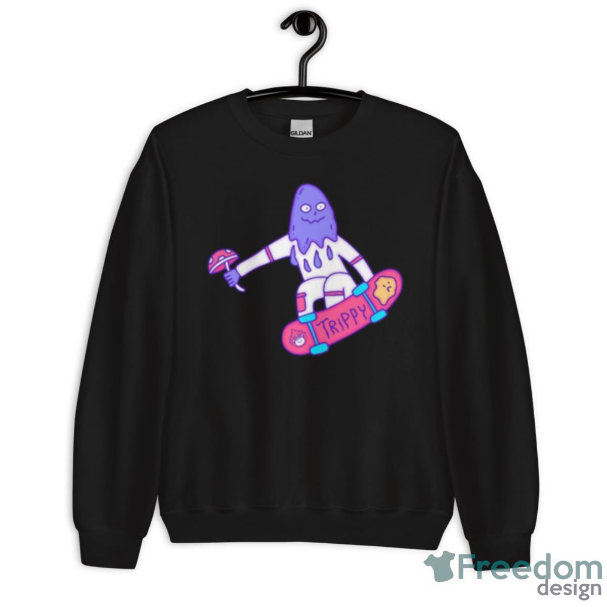 Melted Skateboarder Colored Shirt - Unisex Crewneck Sweatshirt