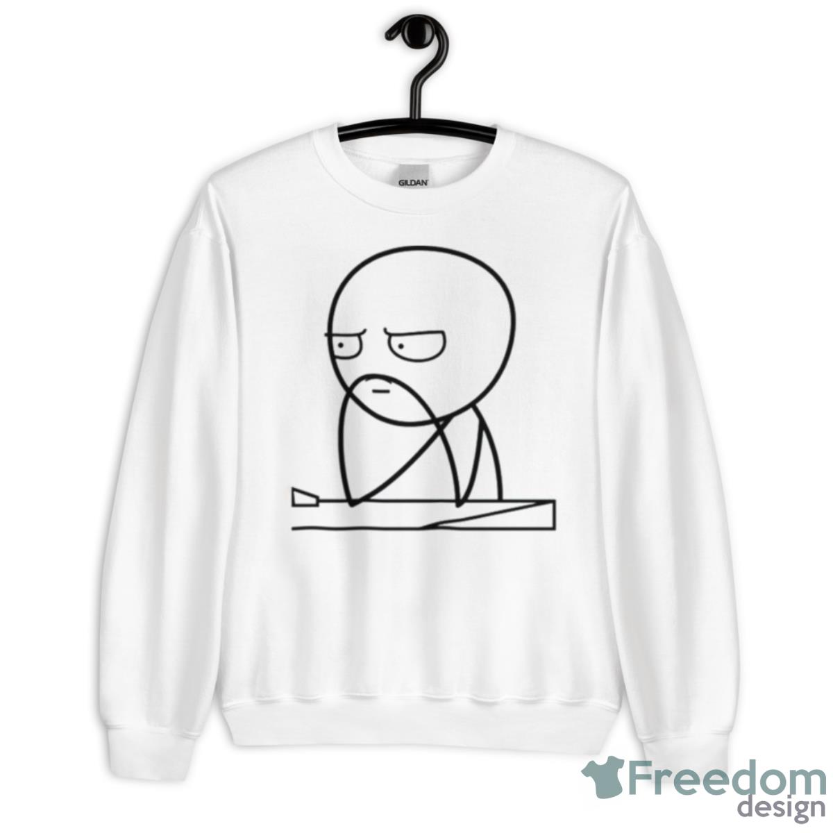 Meme Stickman Thinking Shirt - Unisex Heavy Blend Crewneck Sweatshirt Meme Stickman Thinking Shirt - Unisex Heavy Blend Crewneck Sweatshirt