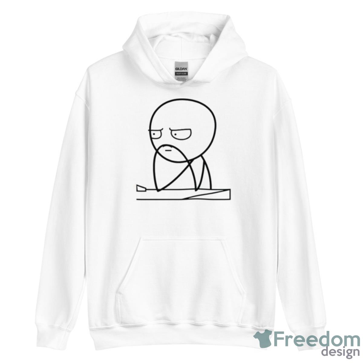 Meme Stickman Thinking Shirt - Unisex Heavy Blend Hooded Sweatshirt Meme Stickman Thinking Shirt - Unisex Heavy Blend Hooded Sweatshirt