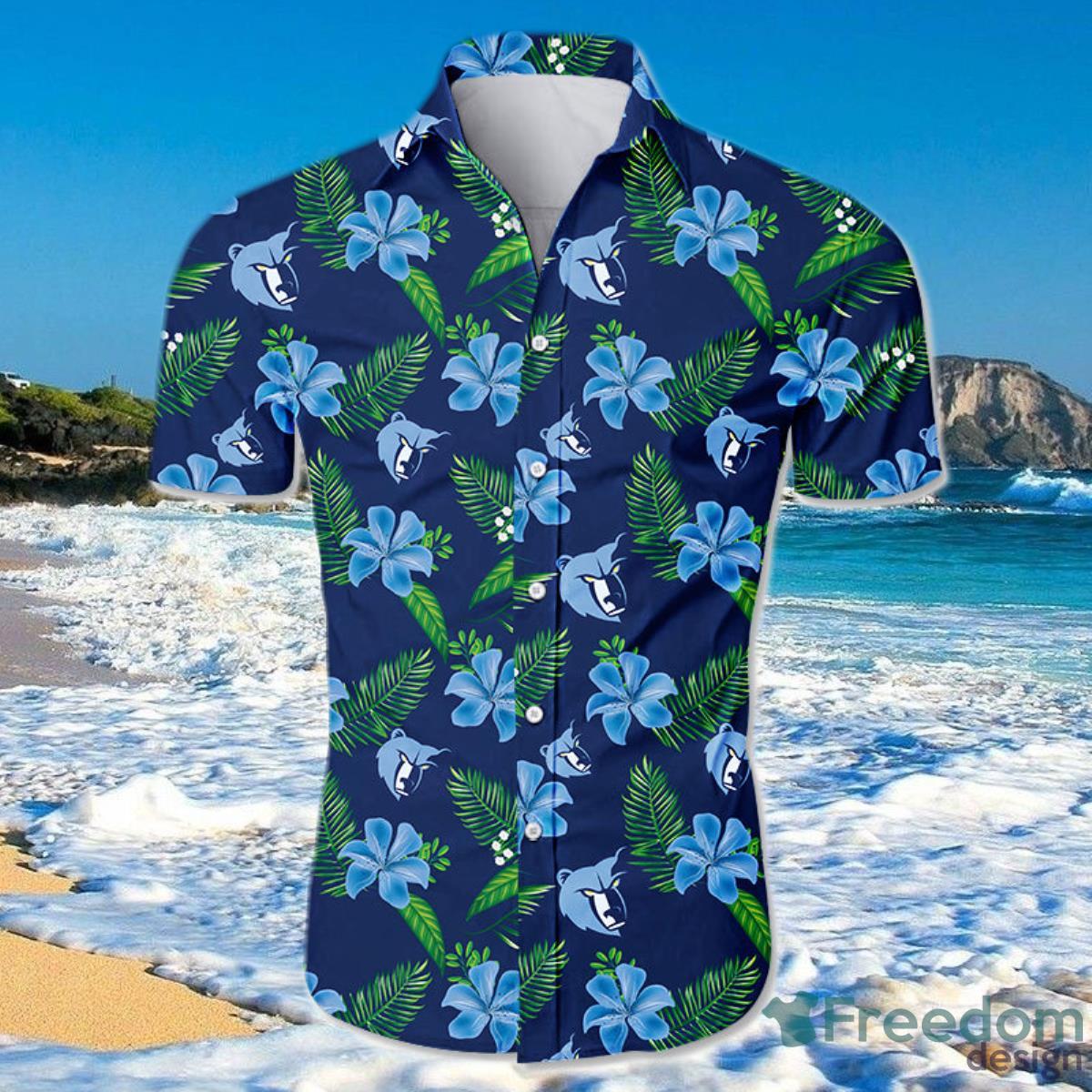 Memphis Grizzlies Hawaiian Shirt For Men And Women Small Flowers Product Photo 1