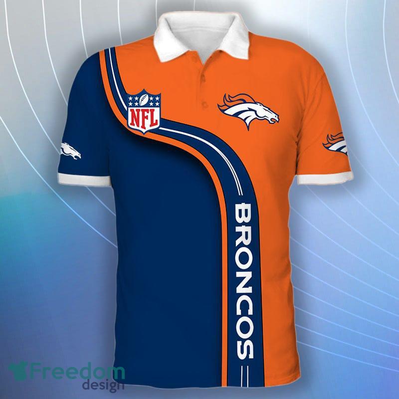 Men's Denver Broncos Polo Shirt 3D Funny For Men And Womens