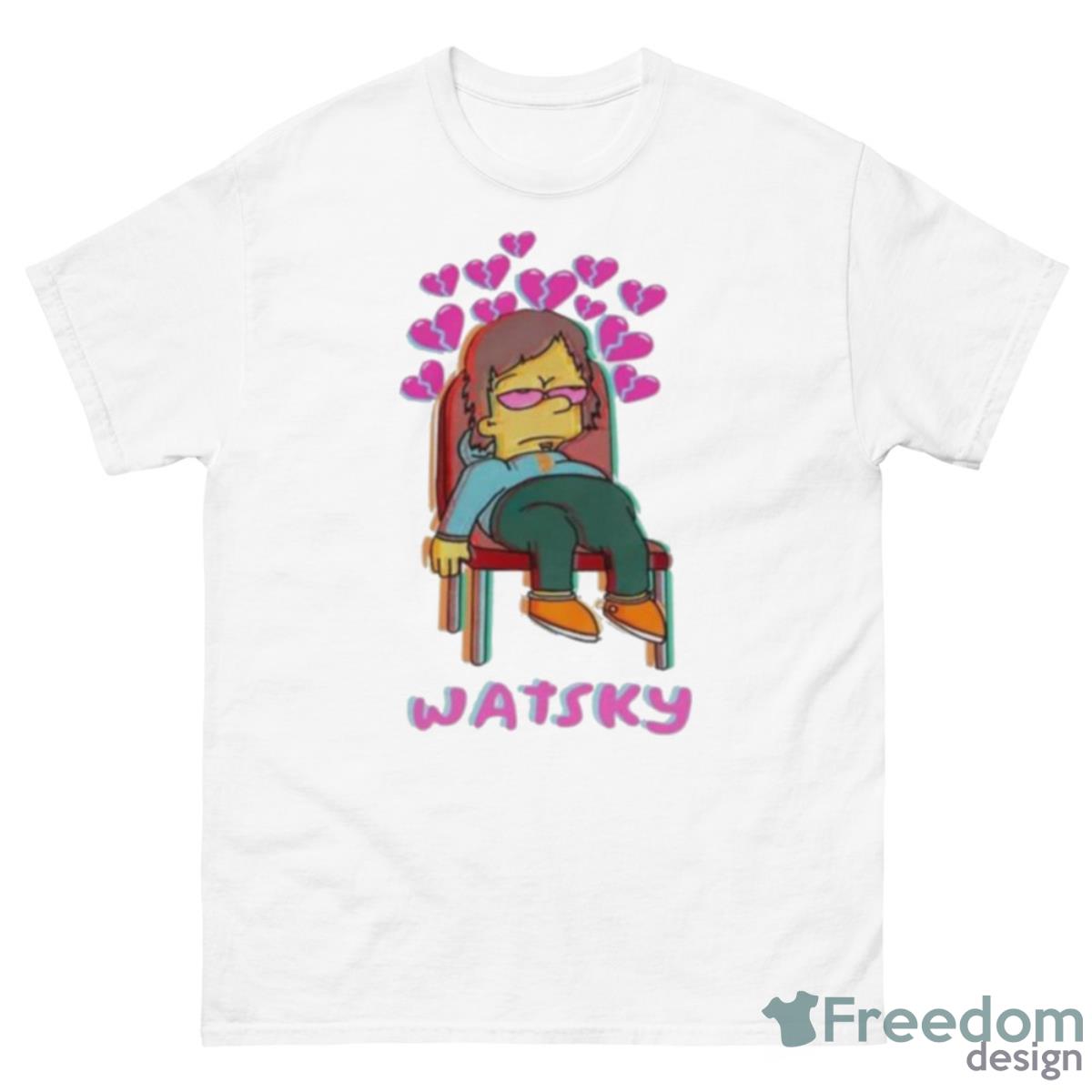 Merchbar Watsky Shop Merch Bartsky White Shirt - 500 Men’s Classic Tee Gildan