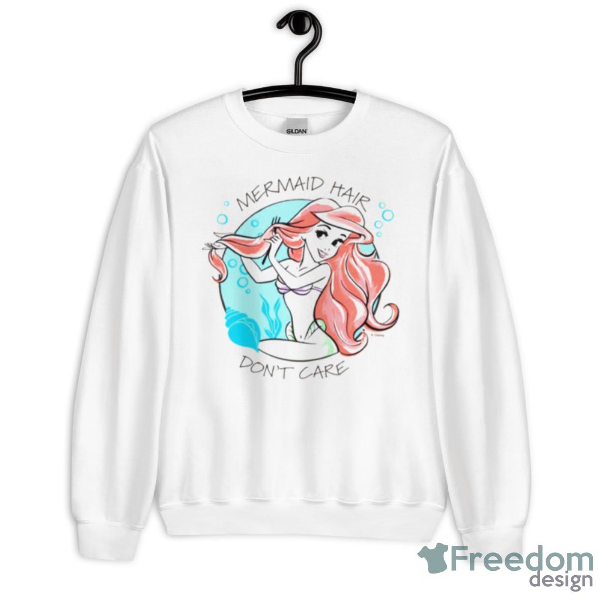 Mermaid Hair Don’t Care Little Mermaid Ariel Shirt - Unisex Heavy Blend Crewneck Sweatshirt